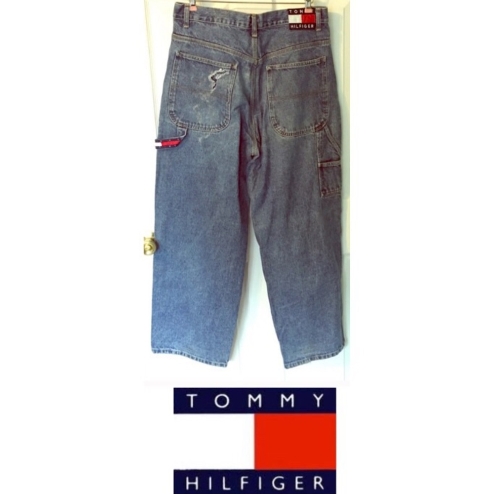 Vintage Tommy Hilfiger Jean 33/30 Large Tag emblem